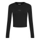 Calvin Klein Γυναικεία μακρυμάνικη μπλούζα Graphic Cropped Crew Neck T-Shirt